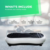 White Vibration Machine Platform - Exercise Vibrating Plate - Whole Body Workout