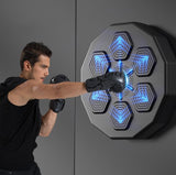 Smart Wall-Mounted Boxing Trainer With Adult Gloves - With Children Gloves