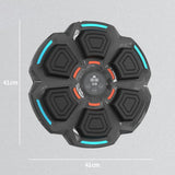 Adjustable 9-Speed Bluetooth Music Boxing Machine With Lights - Black - Light Gray