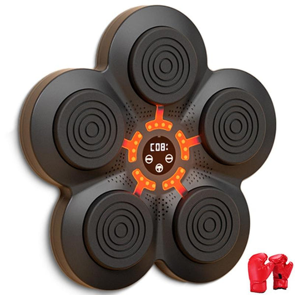 Bluetooth Music Boxing Machine With Wall Mount And Adult Gloves - With Adult Gloves