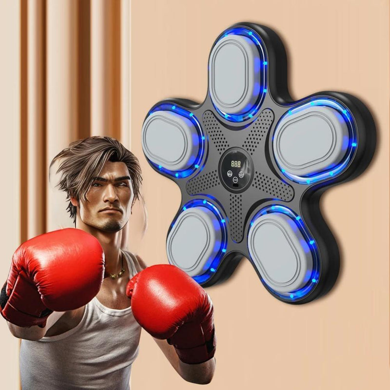 Bluetooth Music Boxing Machine With Adult Gloves - Reaction Training - With Mma Gloves