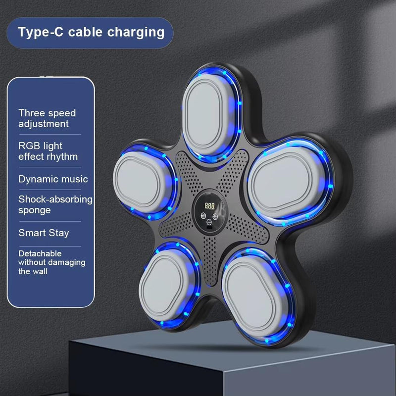 Bluetooth Music Boxing Machine With Adult Gloves - Reaction Training - With Mma Gloves