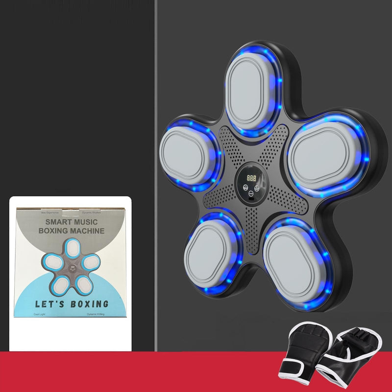Bluetooth Music Boxing Machine With Adult Gloves - Reaction Training - With Mma Gloves