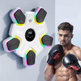 Bluetooth Music Boxing Machine - 4 Modes 9 Speeds Colourful Lights - Only Machine Black