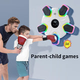 Bluetooth Music Boxing Machine - 4 Modes 9 Speeds Colourful Lights - Only Machine Black