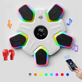 Bluetooth Music Boxing Machine - 4 Modes 9 Speeds Colourful Lights - Only Machine Black