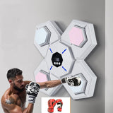 Rechargeable Bluetooth Boxing Machine With Adult & Child Gloves - Blue - With Child Gloves Blue