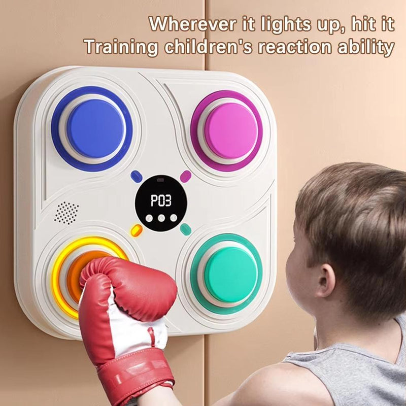 Bluetooth Music Display Boxing Target Toy For Children - Digital & Smart - White