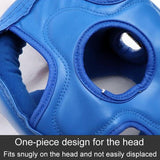 Competition Sparring Boxing Helmet For Head Protection - Red With Mask - M