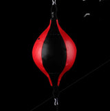 Adult Hanging Speed Ball For Boxing Fitness - Free Punching Bag - Pear Shape Black