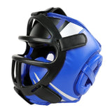 Competition Sparring Boxing Helmet For Head Protection - Black With Mask - M