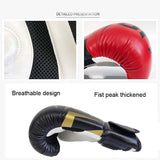 Professional Boxing Gloves For Adult Training - 10Oz Muay Thai Fighting - Fluorescent Yellow