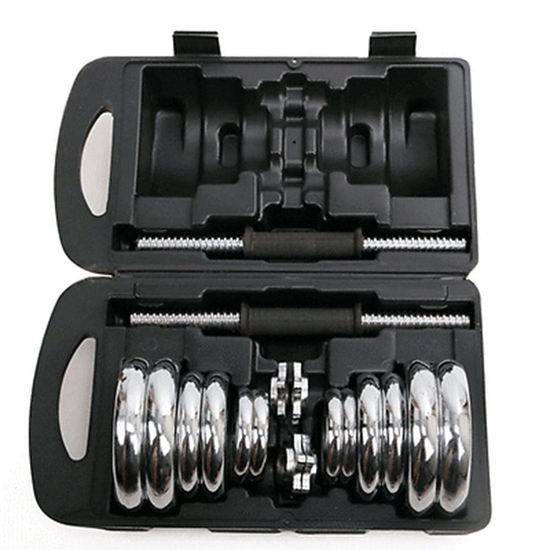 20KG York Dumbbell Set Weight Dumbbells Home Gym Fitness BarBell w/ Case