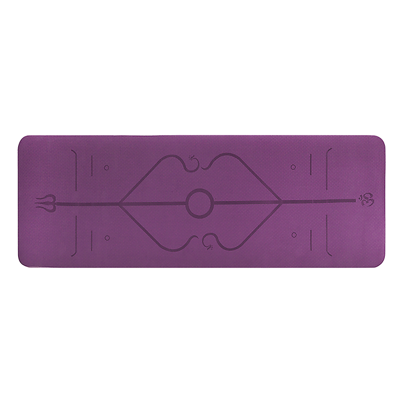 8mm TPE Yoga Mat Exercise Fitness Gym Pilates Non Slip Dual Layer