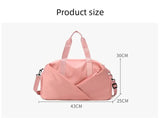 Red Stylish Gym Travel Bag with Shoe Compartment, Lightweight and Durable Design